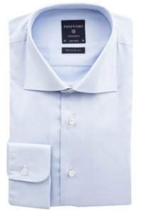 Profuomo Originale overhemd lichtblauw regular fit strijkvrij
