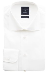 Profuomo Originale overhemd wit strijkvrij regular fit
