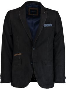 Bos Bright Blue Emmen Jacket Regular Fit 183037EM30BO/990 black