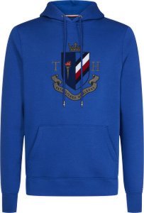 Tommy Hilfiger Blauwe hoodie met wapenlogo MW0MW11555/CKB