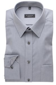 Eterna overhemd strijkvrij grijs Comfort Fit