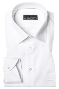 John Miller overhemd wit regular fit strijkvrij