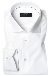 John Miller overhemd wit strijkvrij Slim Fit