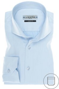 Ledub modern fit overhemd lichtblauw two ply