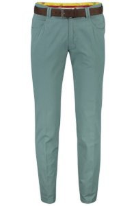 Meyer Dubai pantalon groen katoen met riem