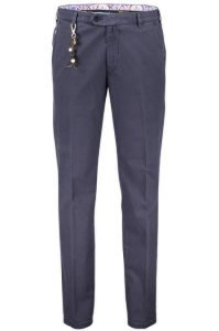 Meyer pantalon Bonn donkerblauw stretch katoen