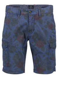NZA shorts Raglan opgestikte zakken print blauw