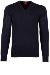 OLYMP Level Five pullover donkerblauw v-hals