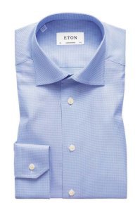 Overhemd Eton blauw motief Contemporary Fit