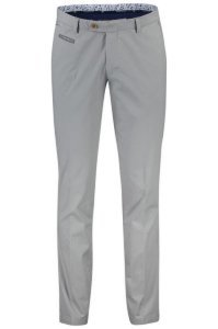 Portofino pantalon slim fit flatfront grijs