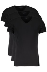 Tommy Hilfiger 3-pack T-shirts v-hals zwart