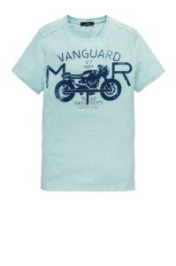 Vanguard  t-shirt zeegroen moter ronde hals