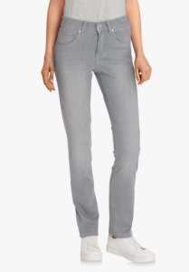 Lichtgrijze jeans – straight fit