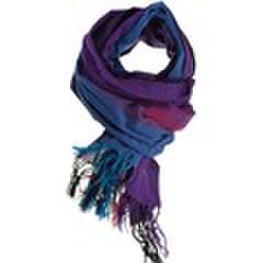 Echarpe Fantazia Cheche foulard coton basic ethnic violet bleu fuchsia chine