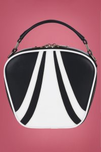 50s Jeanie Bowling Bag in Black and White