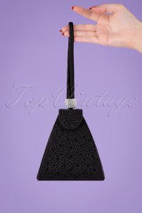 Darling Divine - 50s own the night party clutch in black