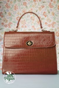 Charlie Stone - 50s versailles handbag in walnut