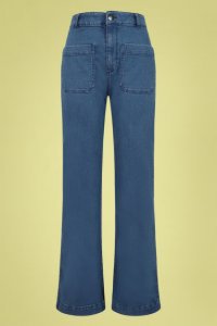 70s Birkin Denim Jeans in Blue