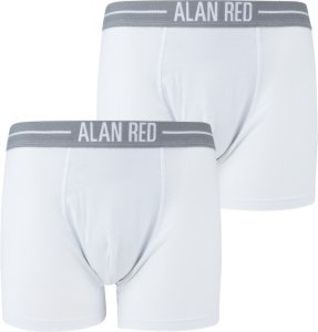 Alan Red Boxershort Wit 2Pack - Wit maat M
