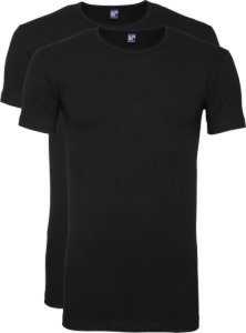 Alan Red Ottawa T-shirt Stretch Zwart (2Pack) - Zwart maat S