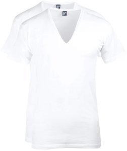Alan Red T-Shirt Extra Diepe V-Hals Stretch - Wit maat XL