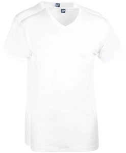 Alan Red West-Virginia T-shirt V-Hals Wit (2Pack) - Wit maat M