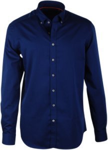 Donkerblauw Casual Overhemd Suitable - Navy maat M
