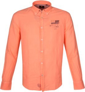 NZA Overhemd Rakaia Neon Oranje - Oranje maat M