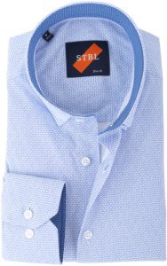 Shirt Suitable S2-1 Wit Blauw Print - Wit maat XL