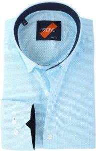 Shirt Suitable S2-3 Licht Blauw Wit