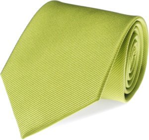 Suitable - Stropdas zijde lime groen uni f04 - groen