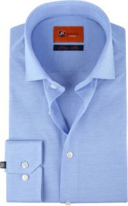 Suitable Jersey Overhemd Lichtblauw - Blauw maat 40