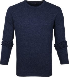 Suitable Pullover O-Hals Lamswol Donkerblauw