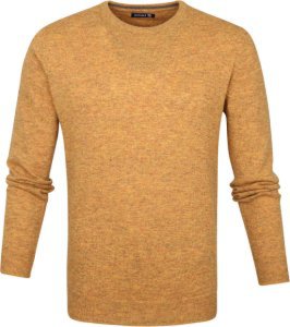 Suitable Pullover O-Hals Lamswol Oker - Geel maat XL