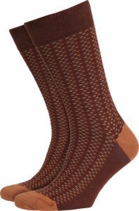 Suitable sokken bruin streep - bruin maat 42-46