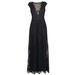 Lange jurk Lauren Ralph Lauren cap sleeve lace evening dress