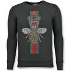 Sweater Uniman  Rhinestone Trui - Master Royal Color Bee Sweater Heren