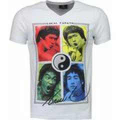 T-shirt Korte Mouw Local Fanatic  Bruce Lee Ying Yang - T-shirt
