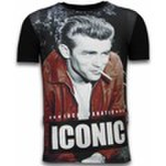 T-shirt Korte Mouw Local Fanatic  James Dean Iconic - Digital Rhinestone T-shirt