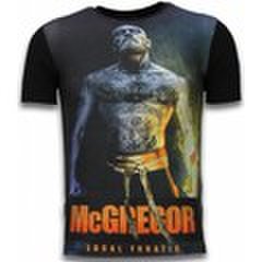 T-shirt Korte Mouw Local Fanatic  McGregor Fire Arm - Digital Rhinestone T-shirt