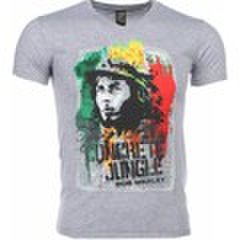 T-shirt Korte Mouw Mascherano  T-shirt - Bob Marley Concrete Jungle Print