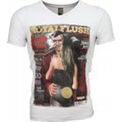 T-shirt Korte Mouw Mascherano  T-shirt - Royal Flush Glossy Print