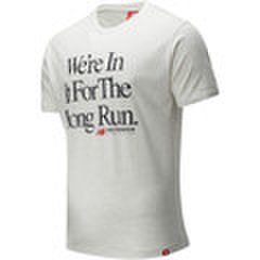 T-shirt Korte Mouw New Balance  Essentials Icon Long Run Tee
