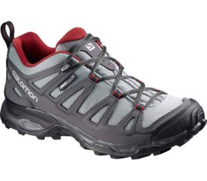 Salomon - X Ultra Prime CS WP men's hiking shoes (grey/red) - EU 41 1/3 - UK 7,5
