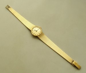 Christian Gouden bifora dames horloge geel goud