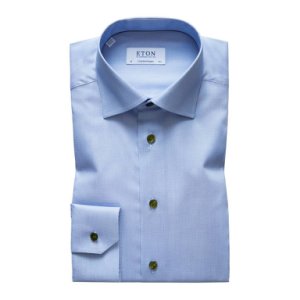 Eton Overhemd licht contemporary fit blauw