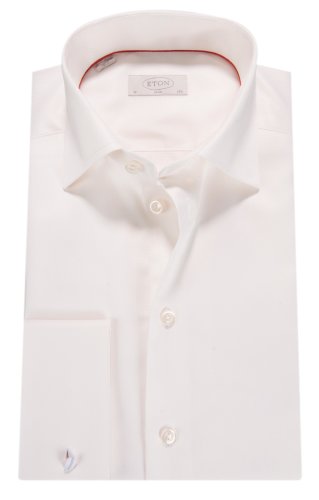 Eton Slim fit overhemd met lange mouwen wit