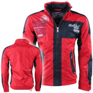 Geographical Norway Heren zomerjas capuchon monte carlo adequat rood
