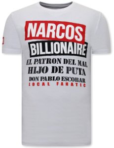 Local Fanatic T-shirt met print narcos