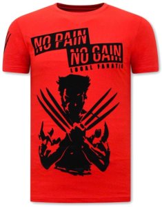 Local Fanatic T-shirt met print wolverine t-shirt x man